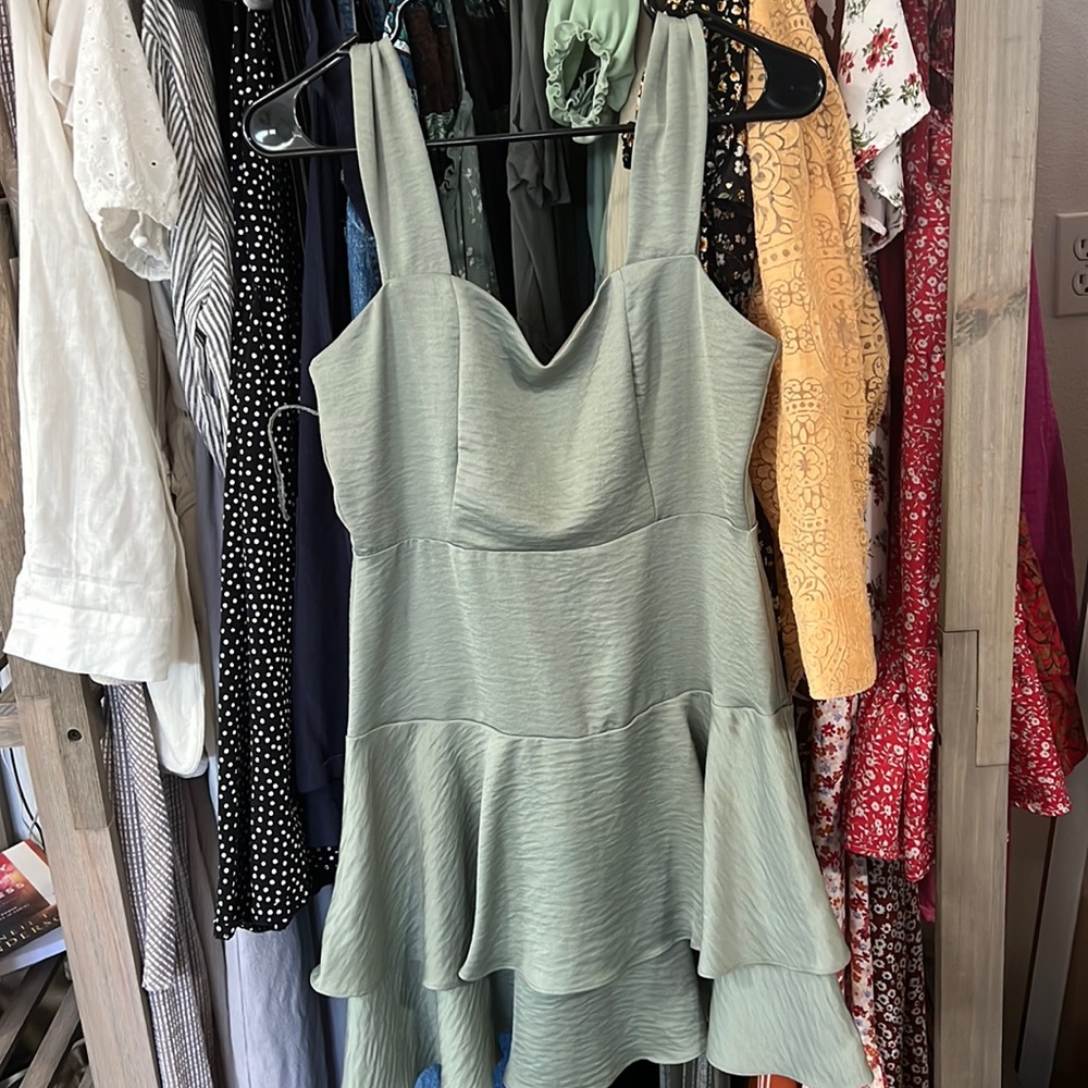 Green altard state dress